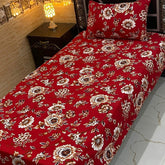 4 Pieces Crystal Cotton Single Pair Bedsheet  SB 519